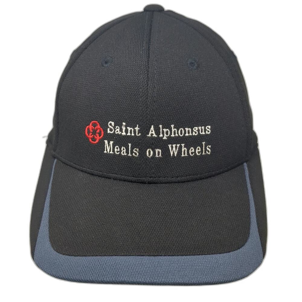 Sport-Tek Baseball Cap Black One Size Saint Alphonsus Meals Wheels Hat Blue Red